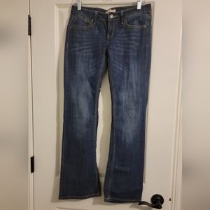 Banana Republic denim, size 4 short,  bootcut, dark wash, button back pockets